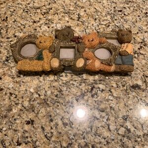 Figi Graphics Vintage Teddy Bear Resin Mini Picture Frame